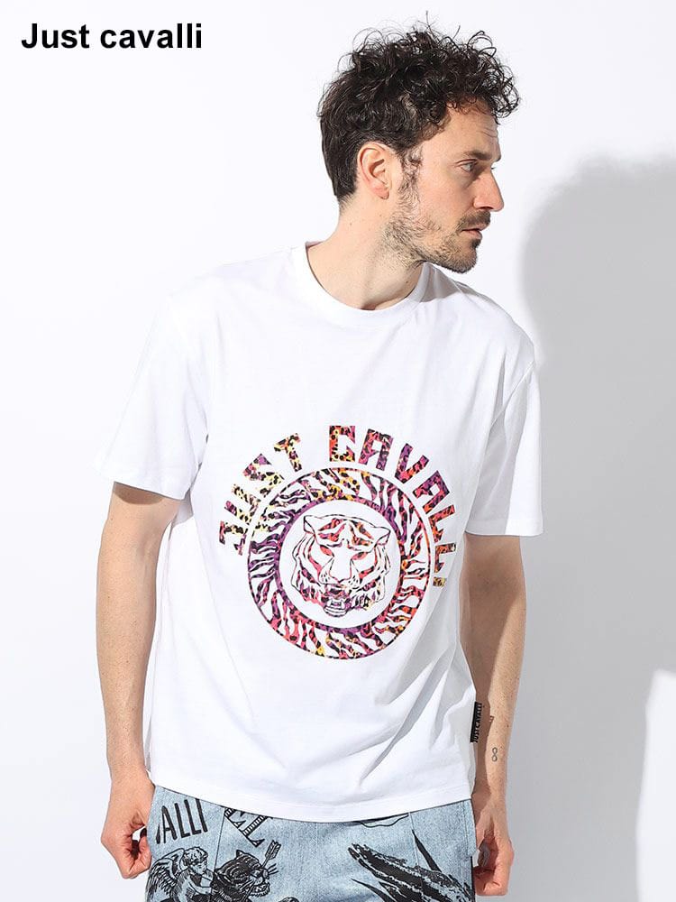 Just cavalli (ジャスト カヴァリ) タイガーエンブレム クルーネック 