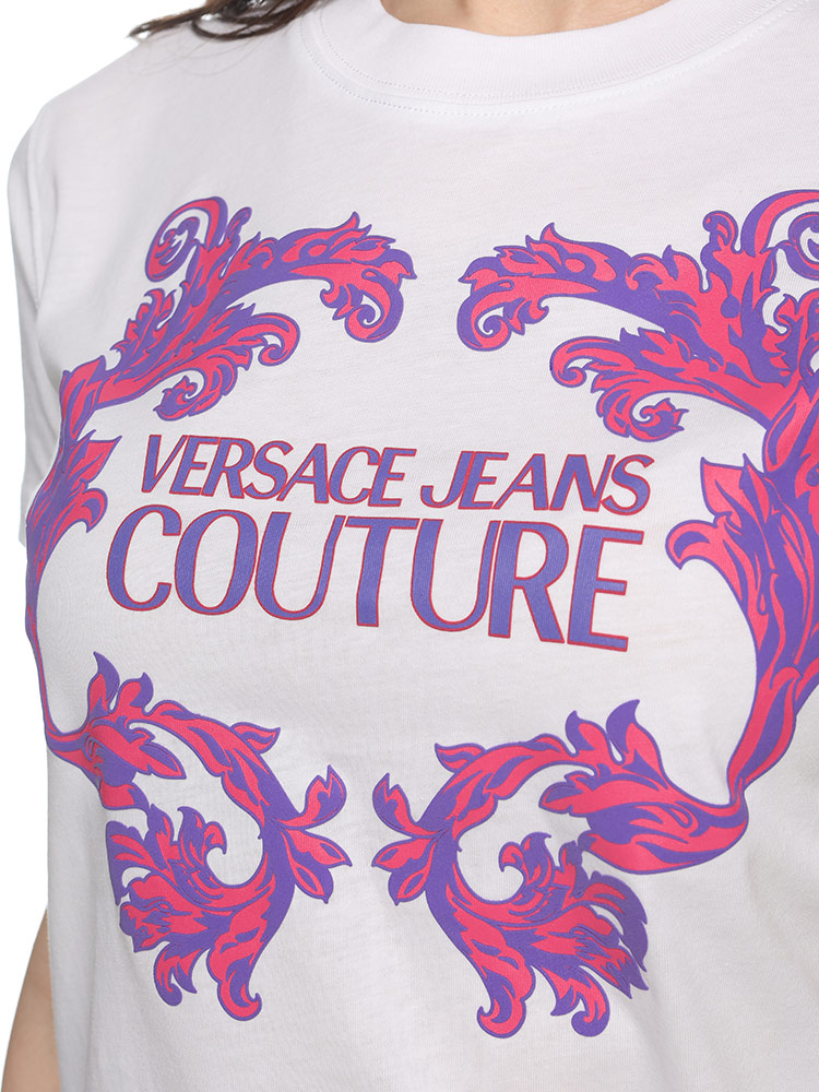 VERSACE JEANS COUTURE (ヴェルサーチェ ジーンズ クチュール) バロッコロゴ クルーネック 半袖 【サカゼン公式通販】