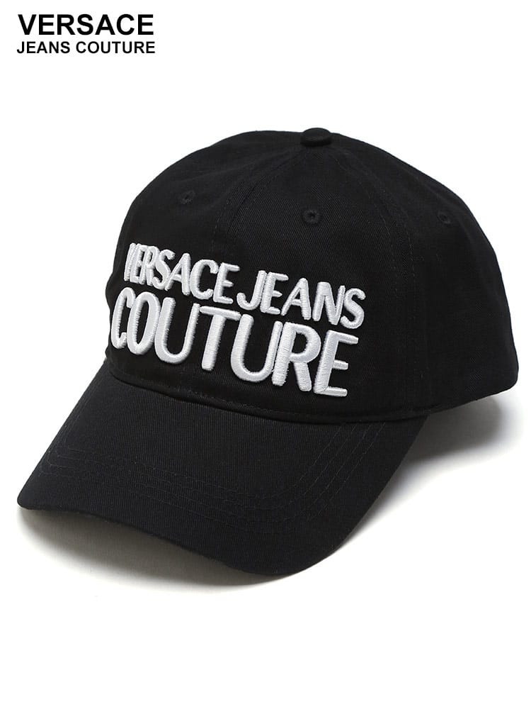 VERSACE JEANS COUTURE (ヴェルサーチェ ジーンズ クチュール) 立体ロゴ刺繍 コットン ベースボール キャップ VC76GAZK10 ブランド メンズ 男性 帽子