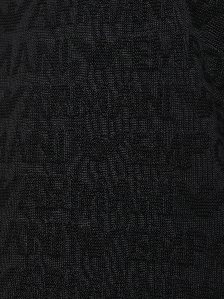 新品 EMPORIO ARMANI コレクション ニット 総柄織柄オリーブ XL