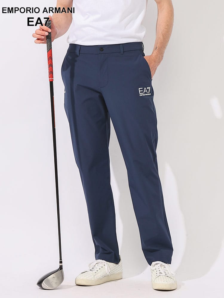 EMPORIO ARMANI EA7 (エンポリオ アルマーニ) EA7 VENTUS7 ロゴプリント ジップフライ ゴルフパンツ