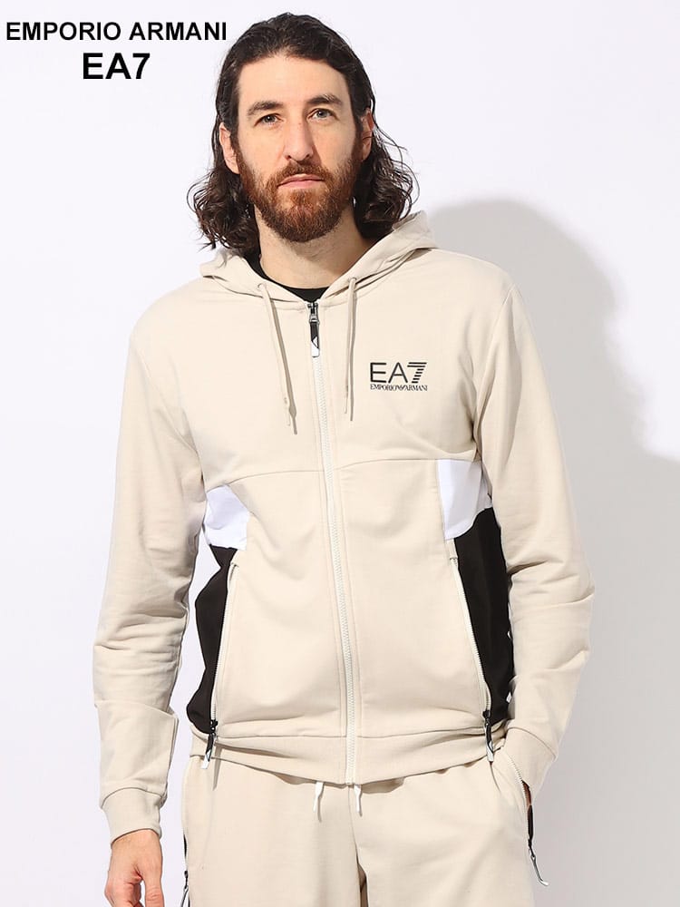 EMPORIO ARMANI EA7 (エンポリオ アルマーニ) パネル切替 ロゴプリント 