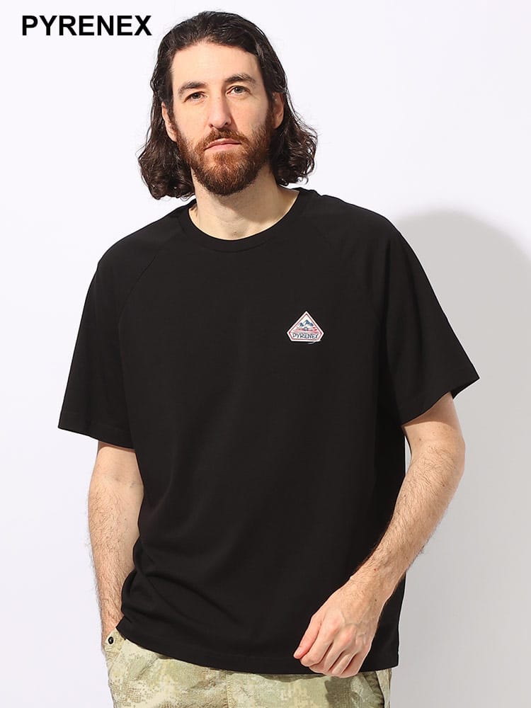 PYRENEX (ピレネックス) オーガニックコットン ロゴ 無地 クルーネック 半袖 Tシャツ CORTO 2 PNHUV001