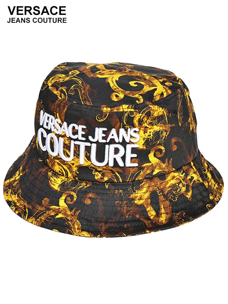 VERSACE JEANS COUTURE (ヴェルサーチェ ジーンズ クチュール) コットン ウォーターカラープリント バケットハット VC76GAZK06 メンズ