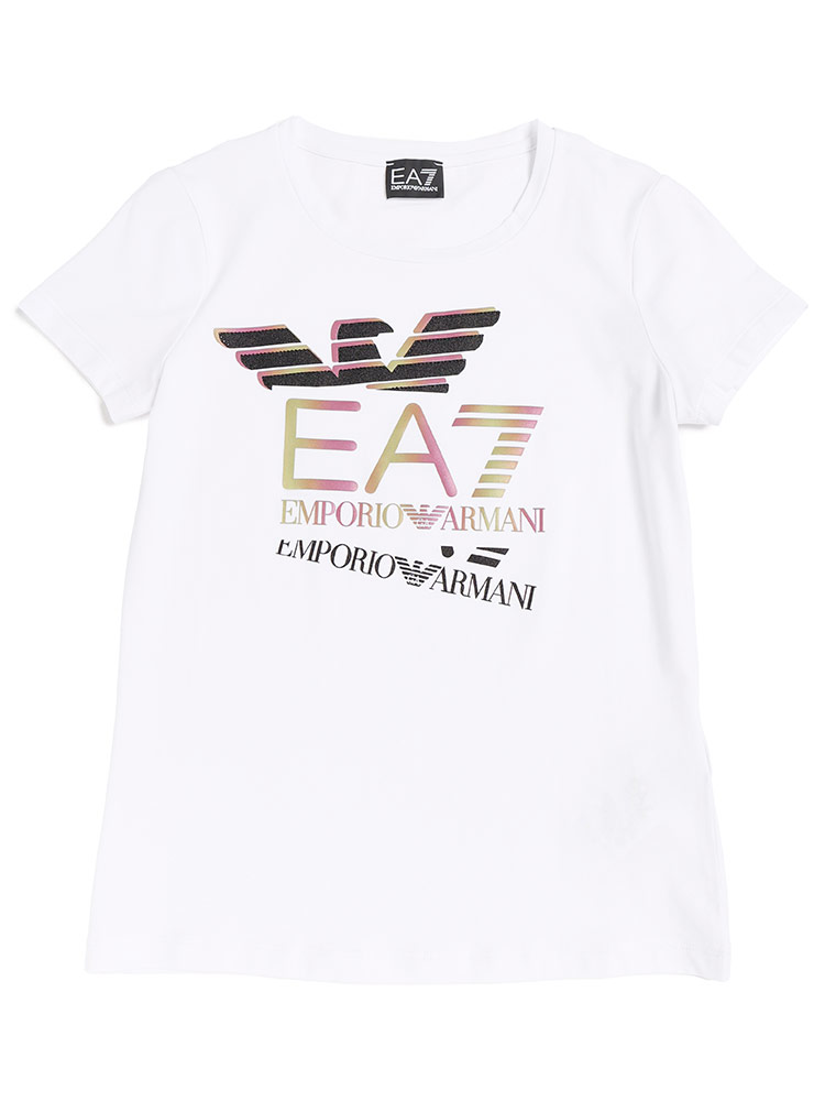 EMPORIO ARMANI EA7 (エンポリオ アルマーニ) ラインストーン イーグルグラデーションプリント クルー【サカゼン公式通販】