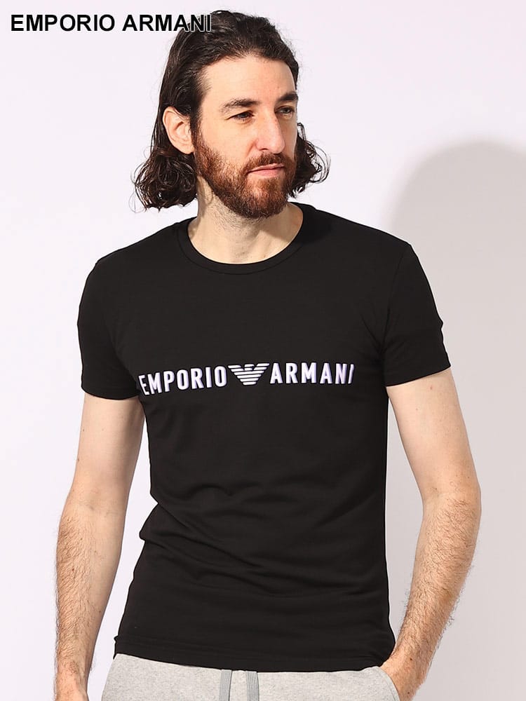 EMPORIO ARMANI (エンポリオアルマーニ) フロントロゴ クルーネック 