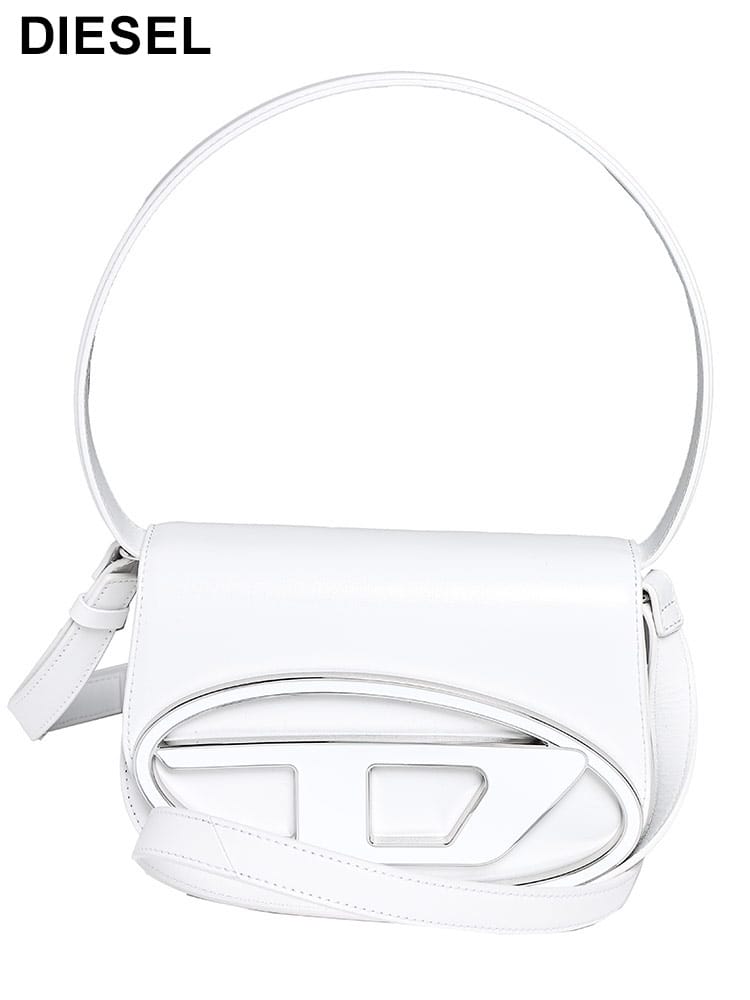 DIESEL (ディーゼル) レザー Dロゴ 2WAY ハンドバッグ 1DR M  レディース