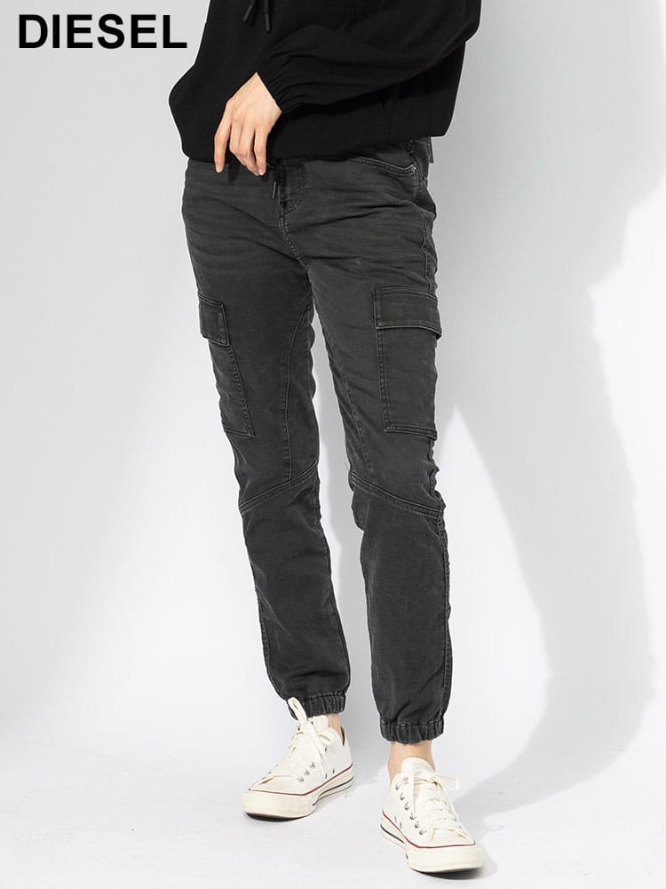 DIESEL (ディーゼル) ストレッチ カーゴポケット ジョグジーンズ D 