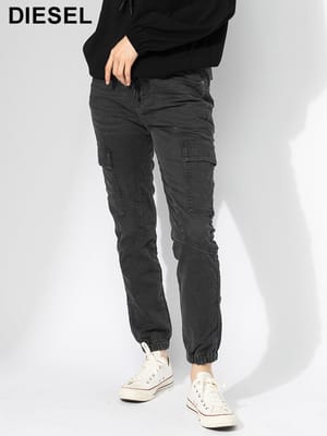 DIESEL (ディーゼル) カラーウォッシュ ダメージ加工 テーパード 