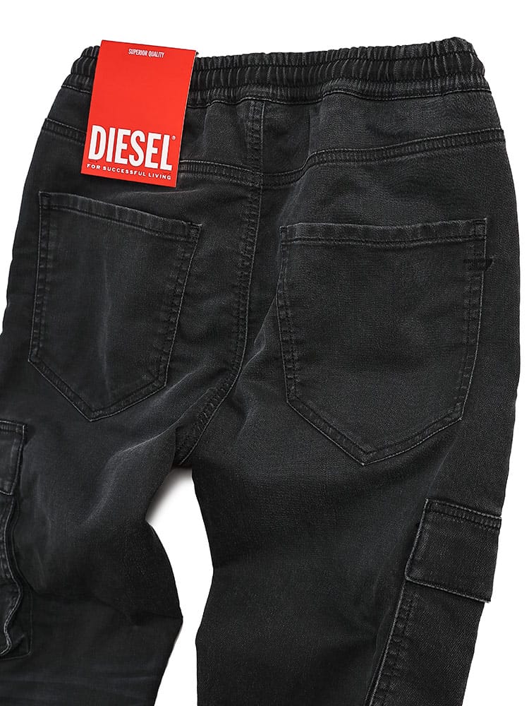 DIESEL (ディーゼル) ストレッチ カーゴポケット ジョグジーンズ D 