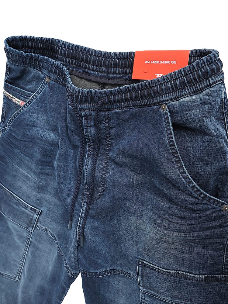 DIESEL (ディーゼル) ウォッシュ加工 テーパードフィット ジョグカーゴ 