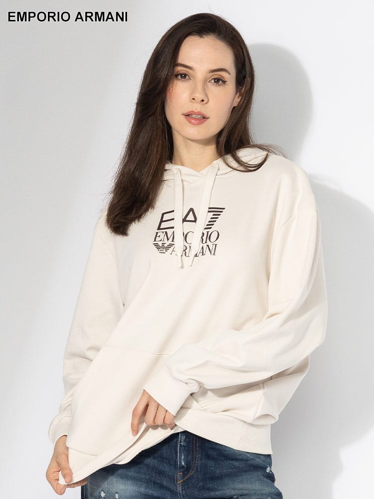 EMPORIO ARMANI (エンポリオアルマーニ) ロゴプリント リブ ポケット 