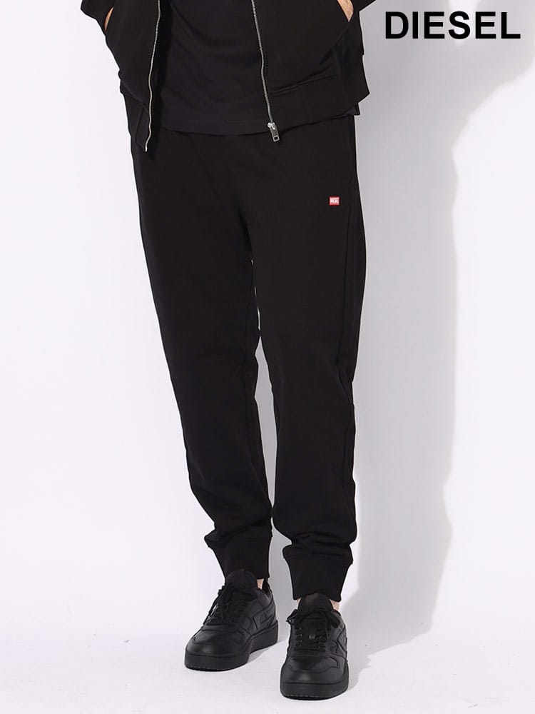DIESEL (ディーゼル) コットンジャージー ワンポイントロゴ トラックパンツ DSA148290HAYT メンズ