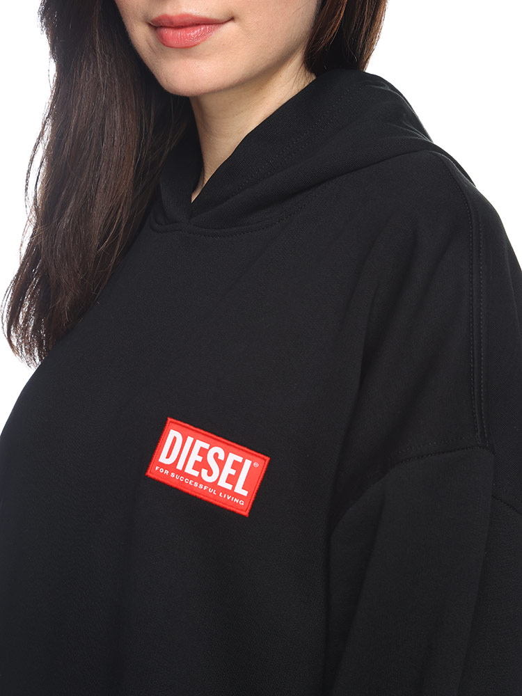 DIESEL (ディーゼル) ボックスロゴ ポケット付き パーカーワンピース DSLA149300ILAC レディース【サカゼン公式通販】