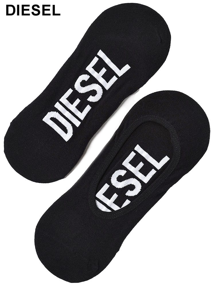 DIESEL (ディーゼル) 2パック ロゴ アンクル ソックス DS00S0MG0IQAS メンズ