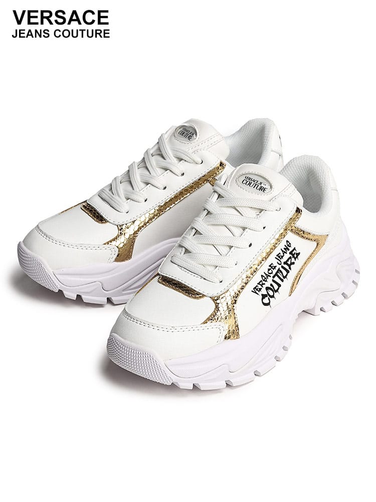 VERSACE JEANS COUTURE (ヴェルサーチェ ジーンズ クチュール) メタリックライン スニーカー VCL77VA3SV6 レディース