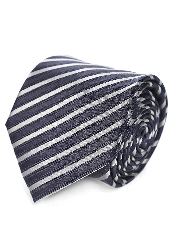 EMPORIO ARMANI (エンポリオアルマーニ) シルク ストライプ ネクタイ EA3400754F643 メンズ