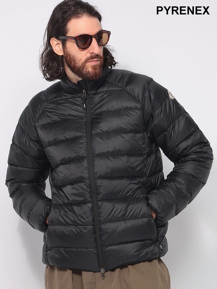 PYRENEX (ピレネックス) 軽量ナイロン スタンドカラー ライトダウンジャケット ARIAL ２SC PNHMW014 メンズ