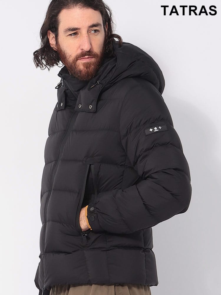 TATRAS (タトラス) フード着脱 マット素材 ショートダウンジャケット BORBORE TRBORBORE4 メンズ