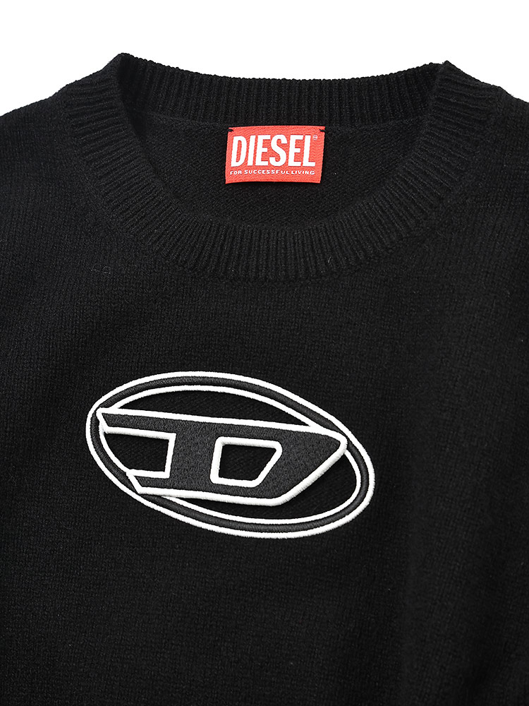 DIESEL (ディーゼル) オーバルD クルーネック プルオーバー ニット DSLA067120KCAE レディース【サカゼン公式通販】