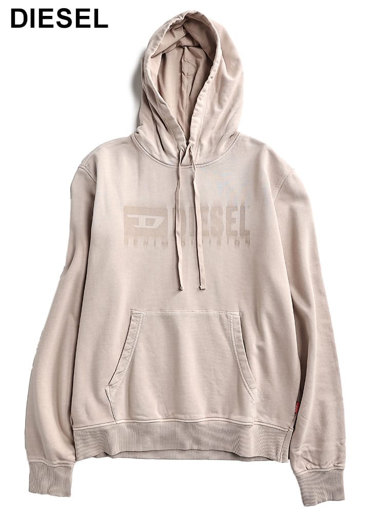DIESEL (ディーゼル) ロゴプリント 裏毛 プルオーバー パーカー DSA140220KMAM メンズ