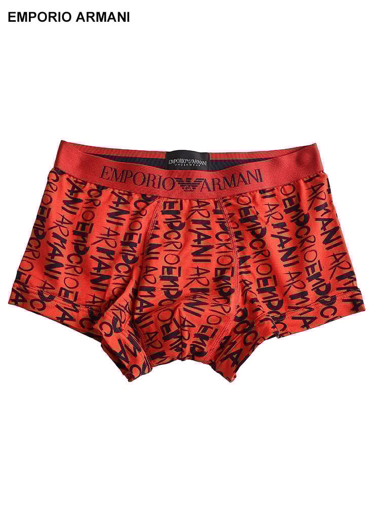 EMPORIO ARMANI (エンポリオアルマーニ) ロゴプリント 前閉じ ボクサーパンツ EAU1113894F506 メンズ