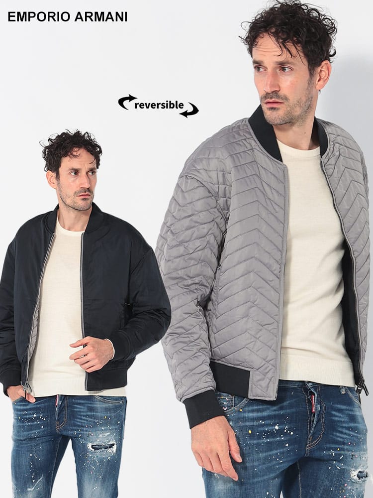 EMPORIO ARMANI (エンポリオアルマーニ) リバーシブル キルティング 