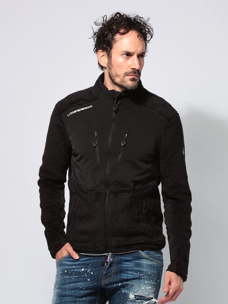 EMPORIO ARMANI (エンポリオアルマーニ) 切り替え フルジップ フリース 