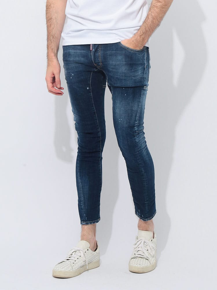 DSQUARED2 (ディースクエアード) ダメージ加工 ボタンフライ ジーンズ 