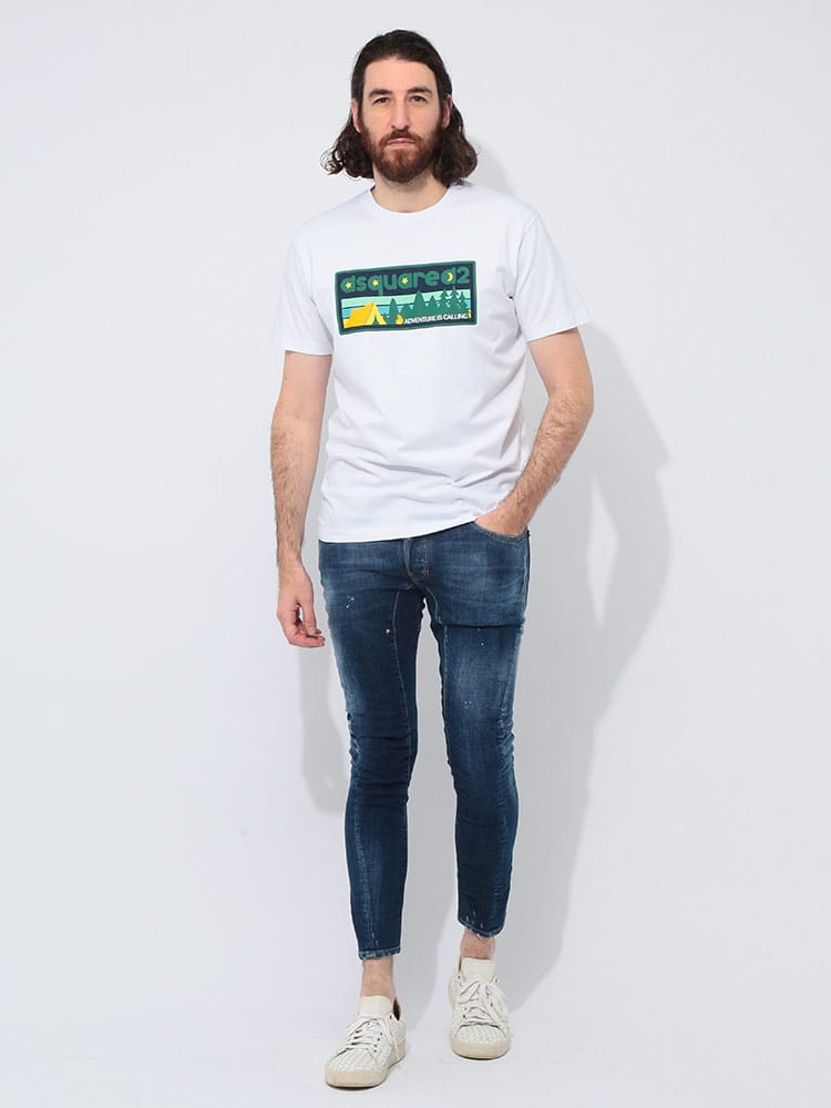DSQUARED2 (ディースクエアード) ダメージ加工 ボタンフライ ジーンズ 