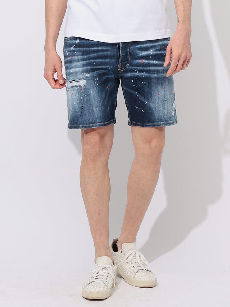 DSQUARED2 (ディースクエアード) ダメージ加工 ボタンフライ デニム 
