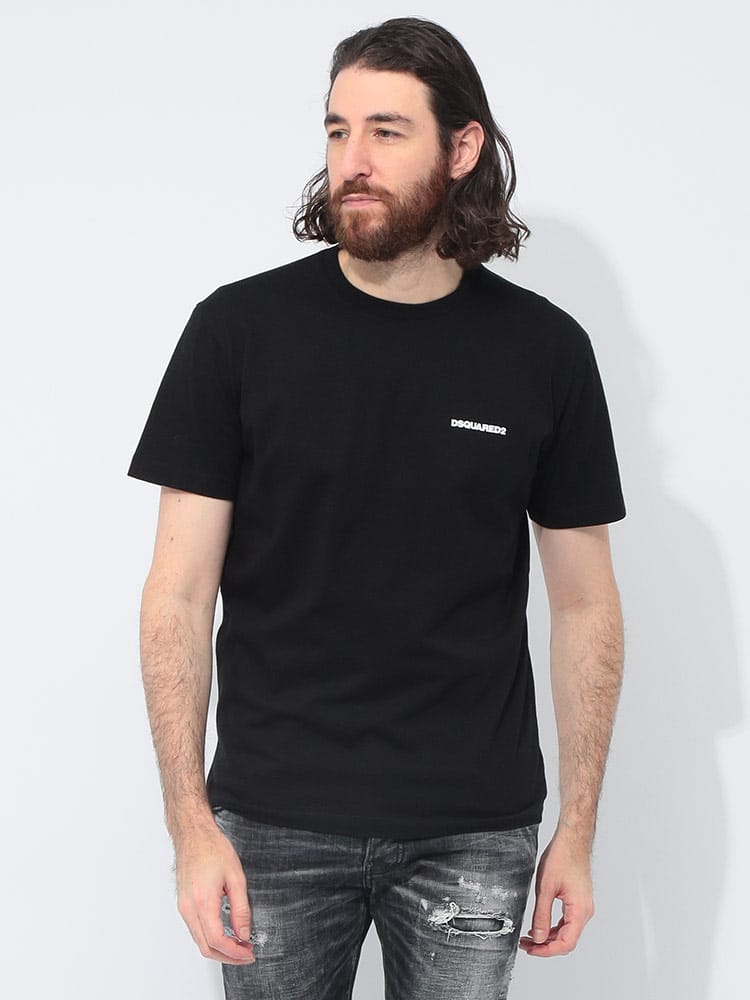 DSQUARED2 (ディースクエアード) バックマップ プリント クルーネック 半袖 Tシャツ D2GD1338D20020 メンズ