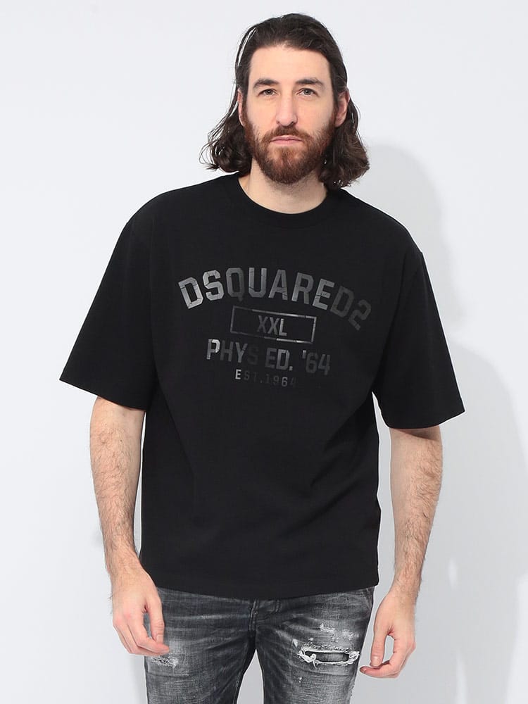 DSQUARED2 (ディースクエアード) プリント クルーネック 半袖 Tシャツ PHYS ED D2GD1413D20033 メンズ