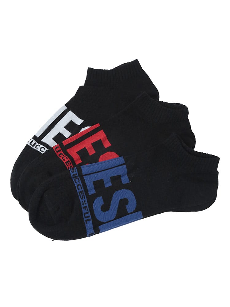 DIESEL (ディーゼル) アンクル丈ソックス　3足セット DS00SI8H0EGBH1 メンズ