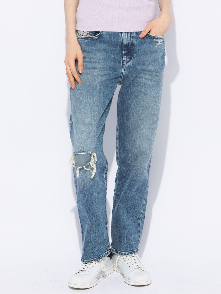 DIESEL (ディーゼル) 5ポケット ジップフライ レギュラー デニム パンツ D-AIR DSLA0361809L34 レディース