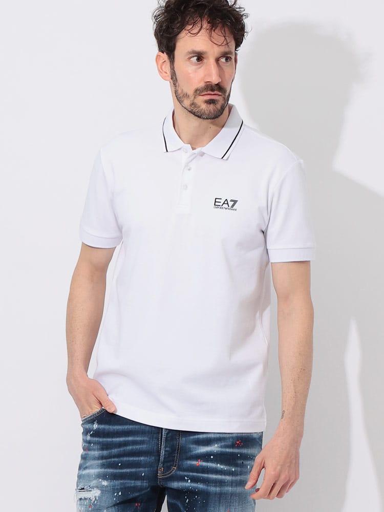EMPORIO ARMANI (エンポリオアルマーニ) 襟ライン 半袖 ポロシャツ EA78NPF16PJVUZ メンズ