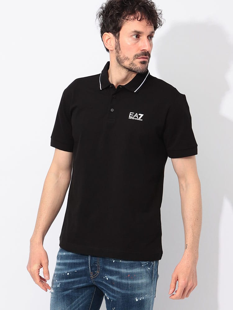EMPORIO ARMANI (エンポリオアルマーニ) 襟ライン 半袖 ポロシャツ EA78NPF16PJVUZ メンズ