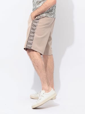 EMPORIO ARMANI (エンポリオアルマーニ) EA7 モノグラムプリント ウエストコード スウェット ショートパンツ EA77M217AF12660 メンズ