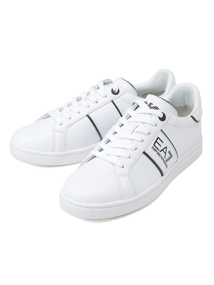 EMPORIO ARMANI EA7 (エンポリオアルマーニ) CLASSIC EA7 レザースニーカー EA7X8X102XK346 メンズ