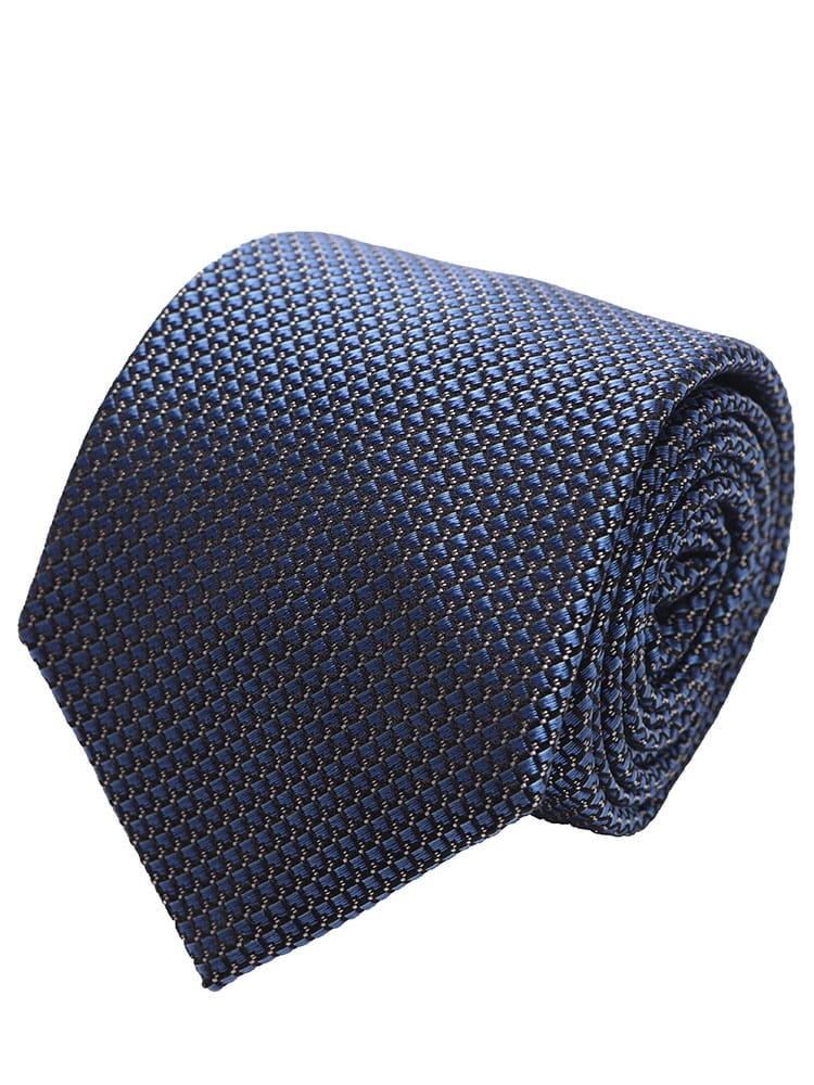 EMPORIO ARMANI (エンポリオアルマーニ) シルク バーズアイ ネクタイ EA1346TE13740 メンズ