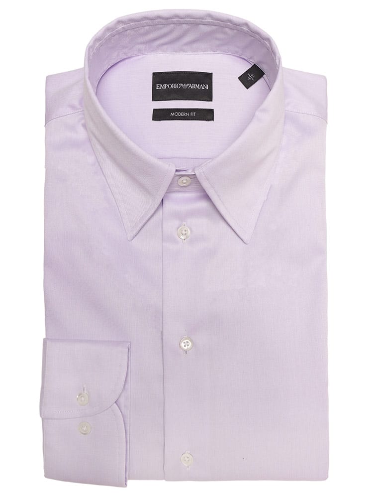 EMPORIO ARMANI (エンポリオアルマーニ) 無地 長袖 ドレスシャツ EA0194TE10156 メンズ