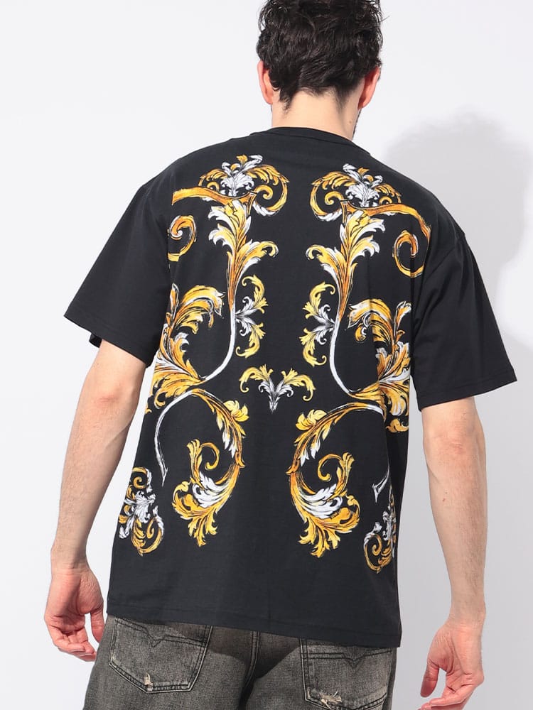 VERSACE JEANS COUTURE (ヴェルサーチェ ジーンズ クチュール) 胸ポケット クルーネック 半袖 Tシャツ VC78GAH6RB メンズ
