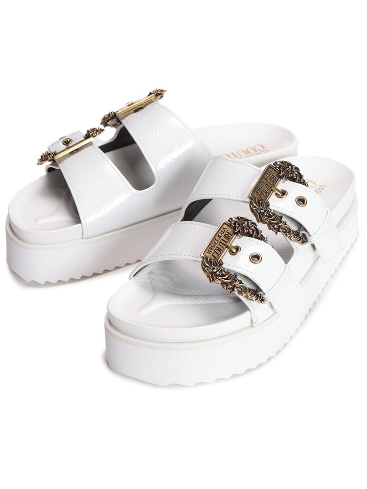 VERSACE JEANS COUTURE (ヴェルサーチェ ジーンズ クチュール) バロックバックル サンダル VCL78VA3SM1 レディース