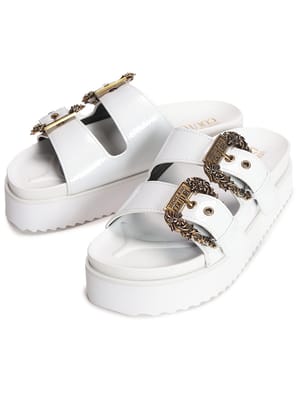 VERSACE JEANS COUTURE (ヴェルサーチェ ジーンズ クチュール) バロックバックル サンダル VCL78VA3SM1 レディース