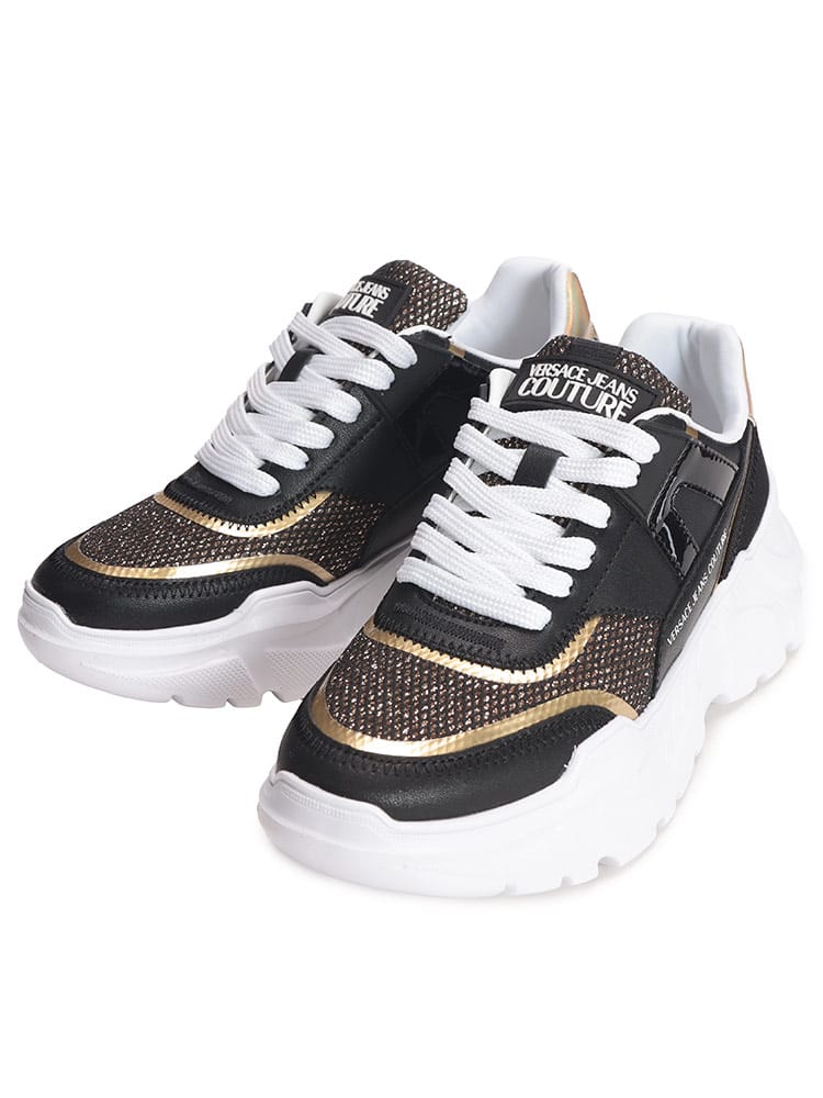 VERSACE JEANS COUTURE (ヴェルサーチェ ジーンズ クチュール) ロゴ スピードトラック スニーカー VCL78VA3SC4 レディース