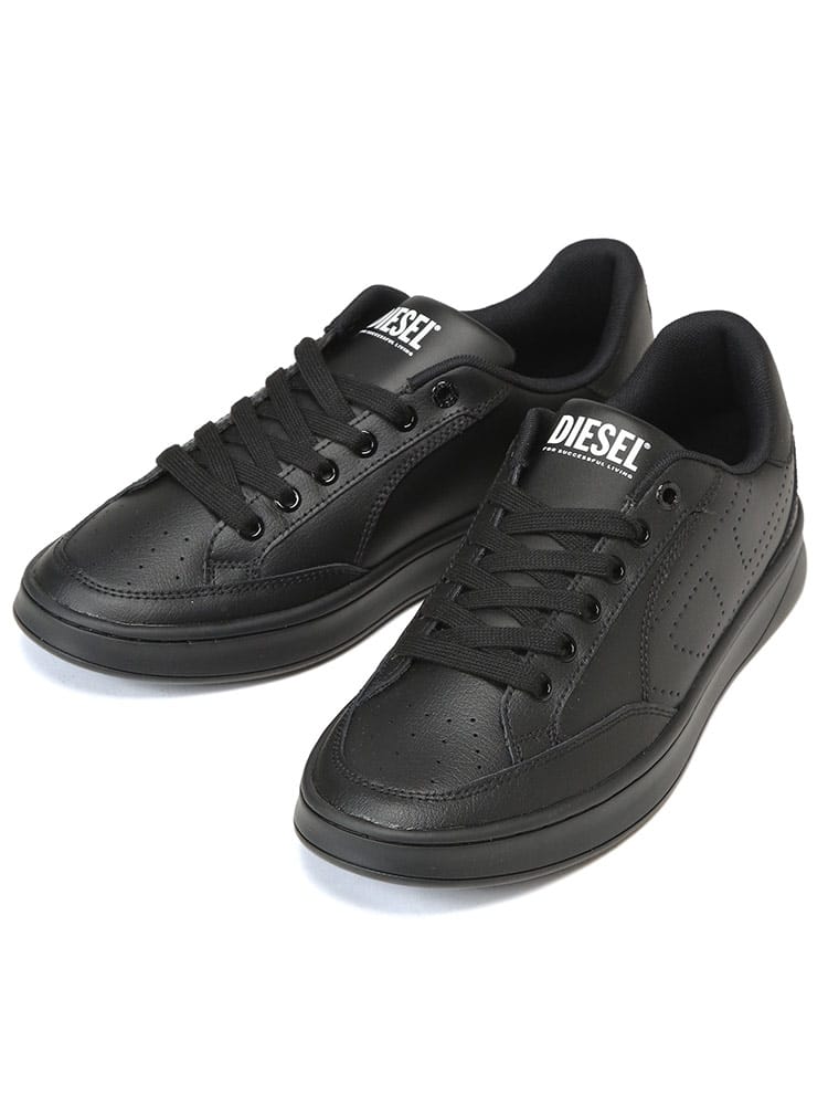 DIESEL (ディーゼル) レザー パンチングロゴ スニーカー s-dakota low DSY03595P0476 メンズ