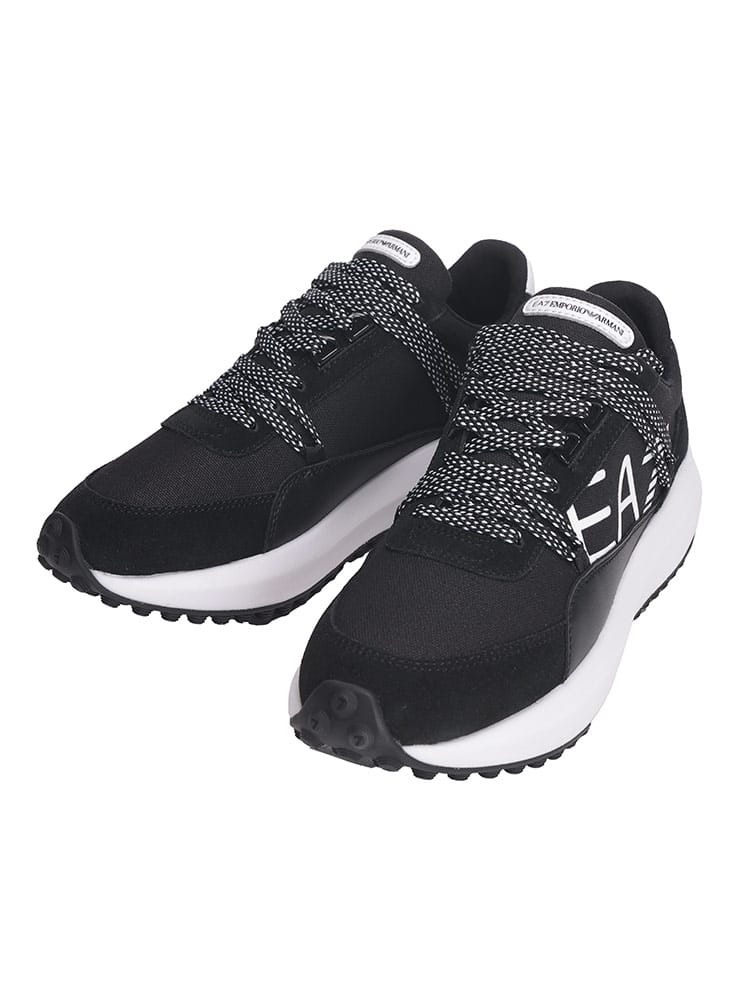 EMPORIO ARMANI (エンポリオアルマーニ) EA7 ロゴプリント ミッドソール ローカット スニーカー EA7X8X208XK421 メンズ