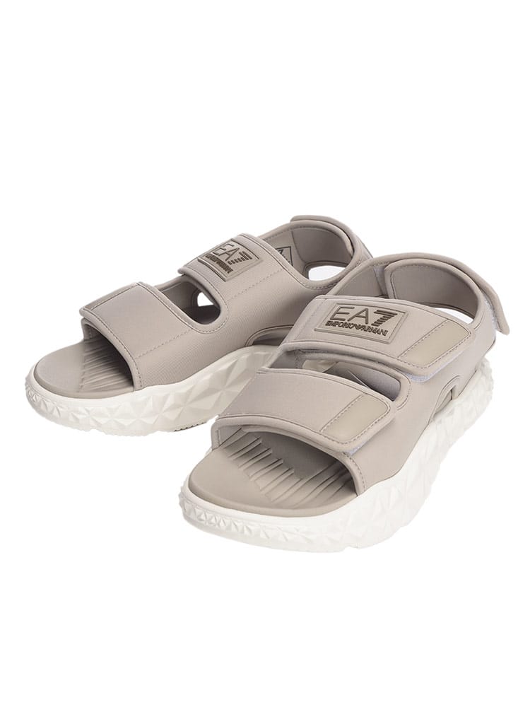 EMPORIO ARMANI (エンポリオアルマーニ) EA7 デザインソール ベルト スポーツ サンダル EA7XBR004XK449 メンズ