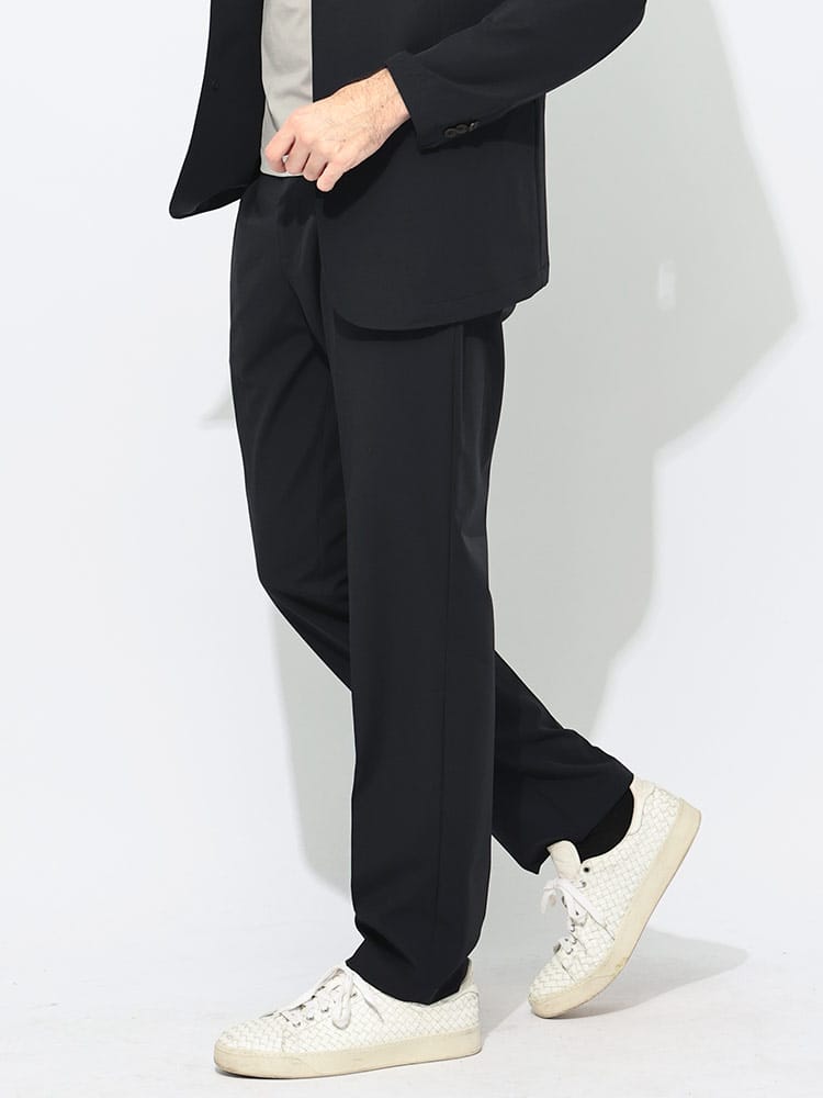 EMPORIO ARMANI (エンポリオアルマーニ) ストレッチ 無地 ノータック パンツ  EA1505AF10047 メンズ