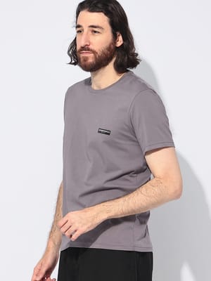 【2BUY10%OFF】EMPORIO ARMANI (エンポリオアルマーニ) ラベルロゴ クルーネック 半袖 Tシャツ メンズ